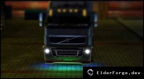 Обложка мода: Neon Colors Mod для Euro Truck Simulator 2 – яркие неоновые оттенки