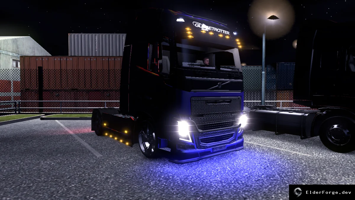 Обложка мода: Неоновая подсветка для грузовика в Euro Truck Simulator 2 – яркие цвета