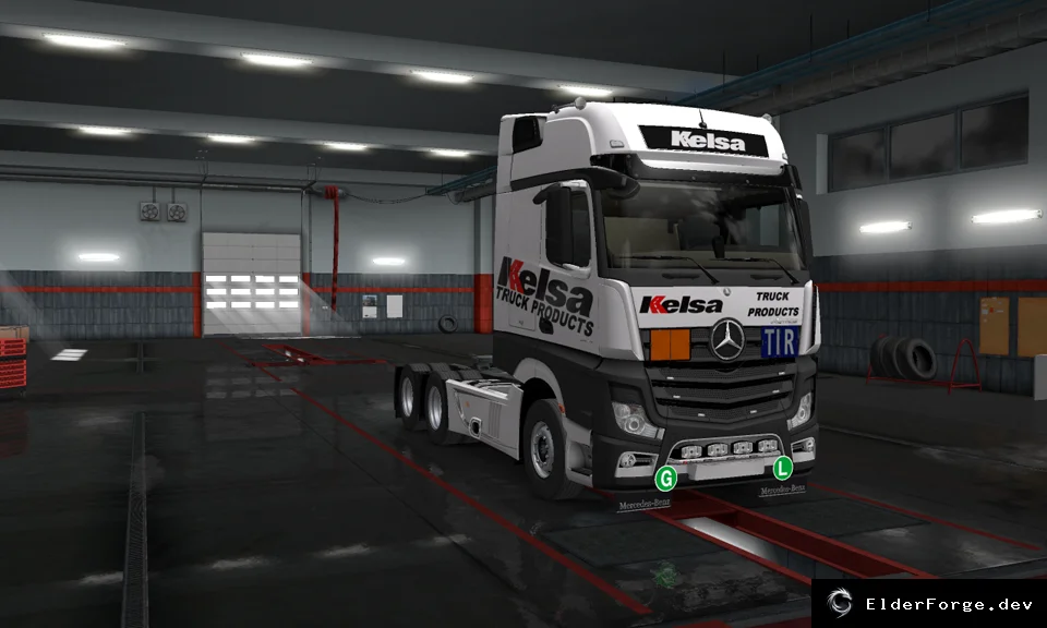 Обложка мода: New Actros Valhein Edit для Euro Truck Simulator 2 – полная замена Mercedes Actros MP4