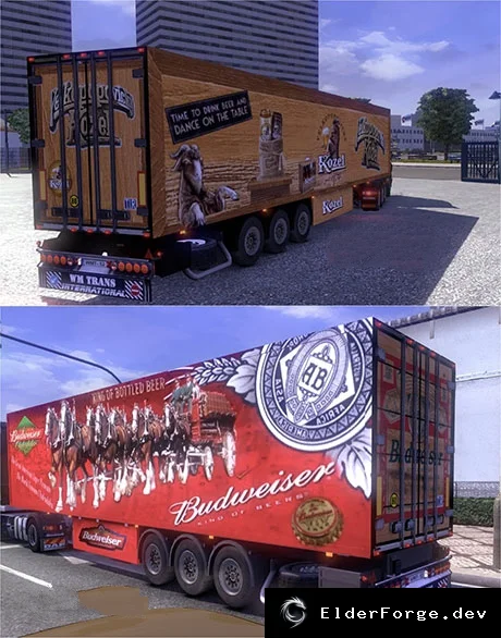 Обложка мода: New Cooliner – большой скин‑пак для прицепов в Euro Truck Simulator 2