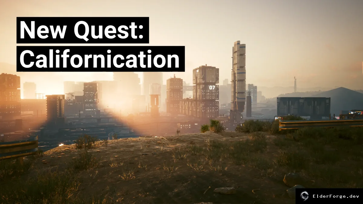 Обложка мода: New Quest – Californication: новый сюжетный квест для Cyberpunk 2077
