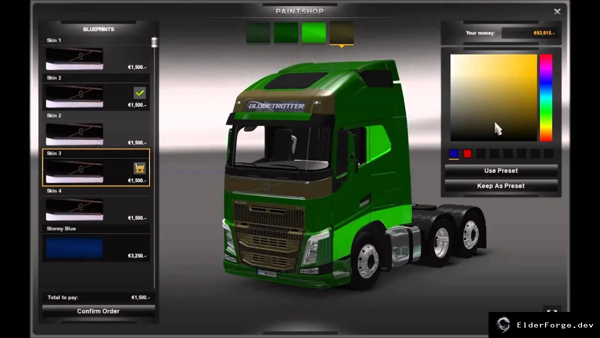 Обложка мода: New Volvo FH – полный набор кабин, скинов и трансмиссий для ETS2