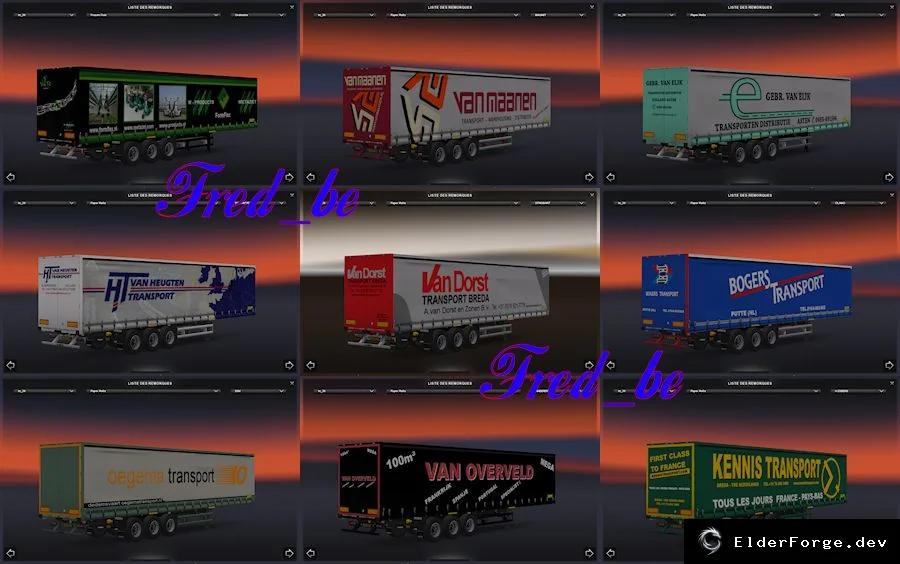 Обложка мода: Нидерландский набор скинов прицепов для Euro Truck Simulator 2