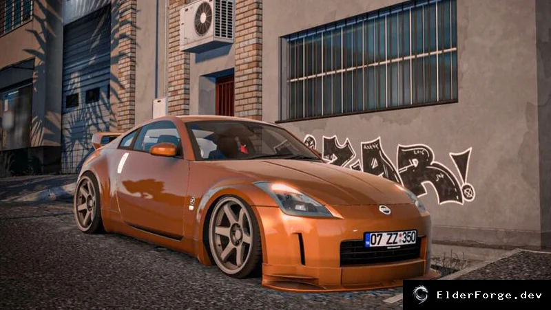 Обложка мода: Nissan 350Z для Euro Truck Simulator 2 – полная комплектация (ETS2 1.60)