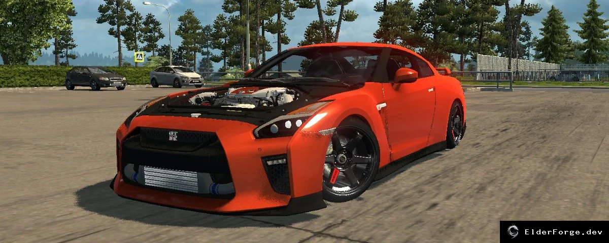 Обложка мода: Nissan GT‑R 2017 для Euro Truck Simulator 2 – суперкар с полной физикой