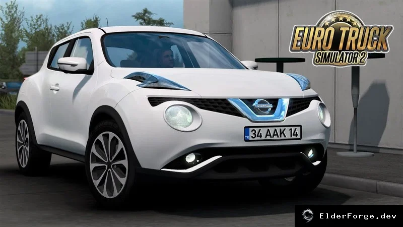 Обложка мода: Nissan Juke для Euro Truck Simulator 2 – новый автомобиль (ETS2 1.58)