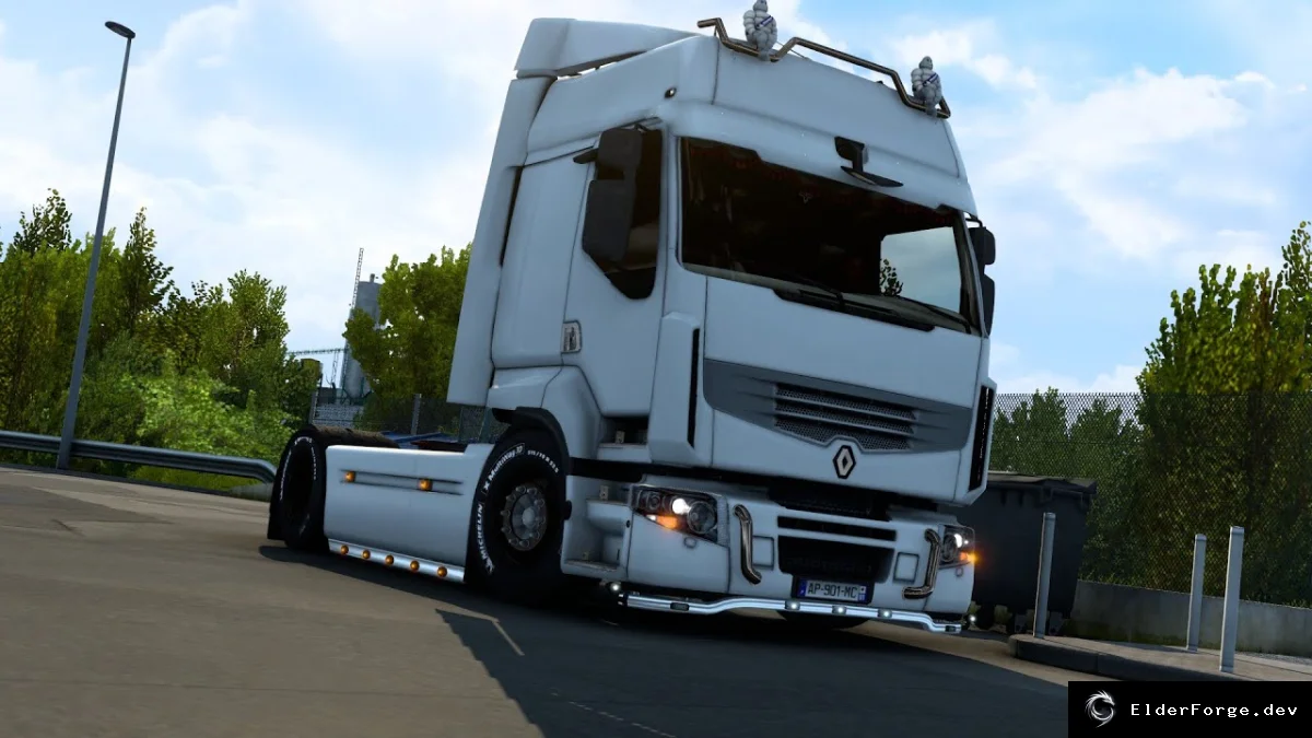 Обложка мода: Низкое шасси Renault Premium для Euro Truck Simulator 2 – версия 1.2 (ETS2 1.42)
