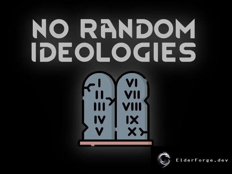 No Random Ideologies – Управляйте идеологиями фракций в RimWorld