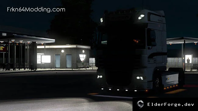 Обложка мода: Non‑Flared Vehicle Lights v3.0 – реалистичное освещение в Euro Truck Simulator 2