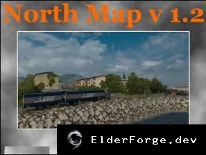 Обложка мода: North Map v1.2 – новые северные города для Euro Truck Simulator 2