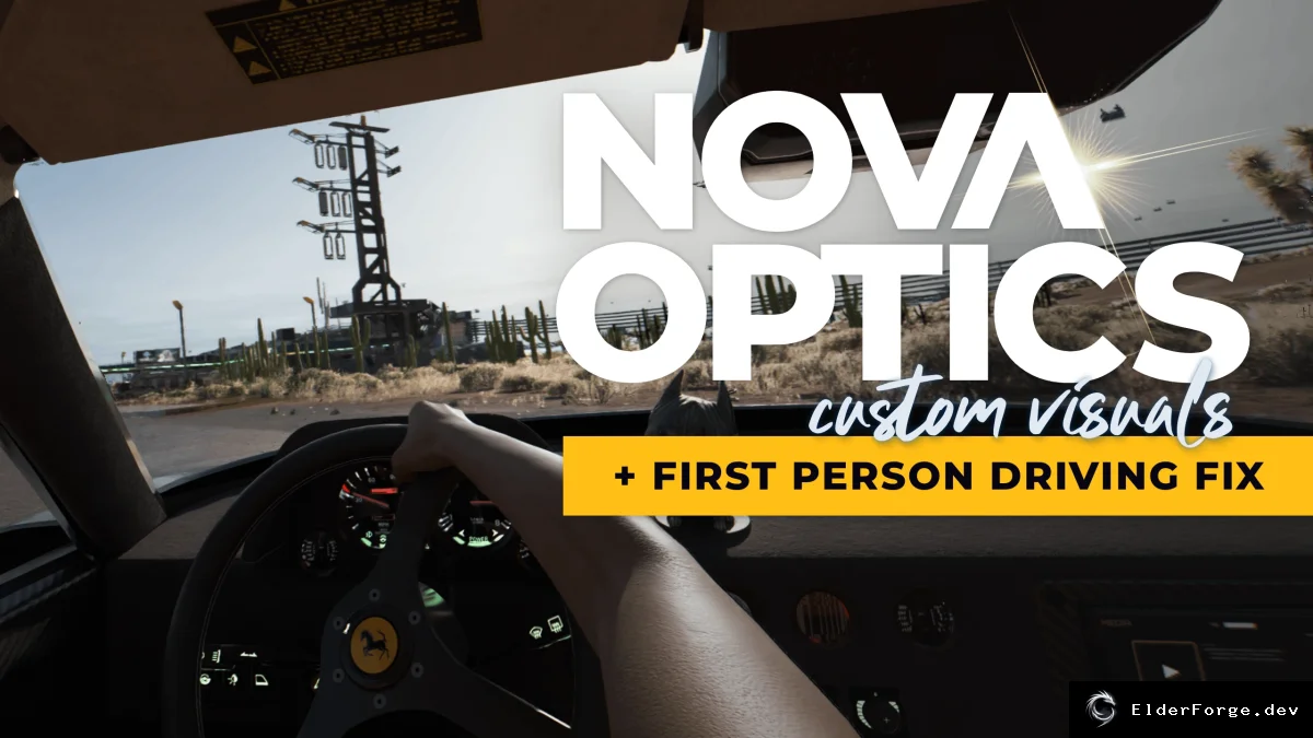 Обложка мода: Nova Optics – настройка освещения и экспозиции в транспортных средствах для Cyberpunk 2077