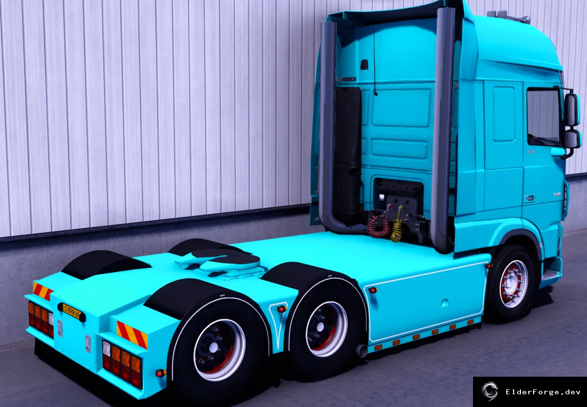 Обложка мода: Новое шасси DAF XF Euro 6 для Euro Truck Simulator 2