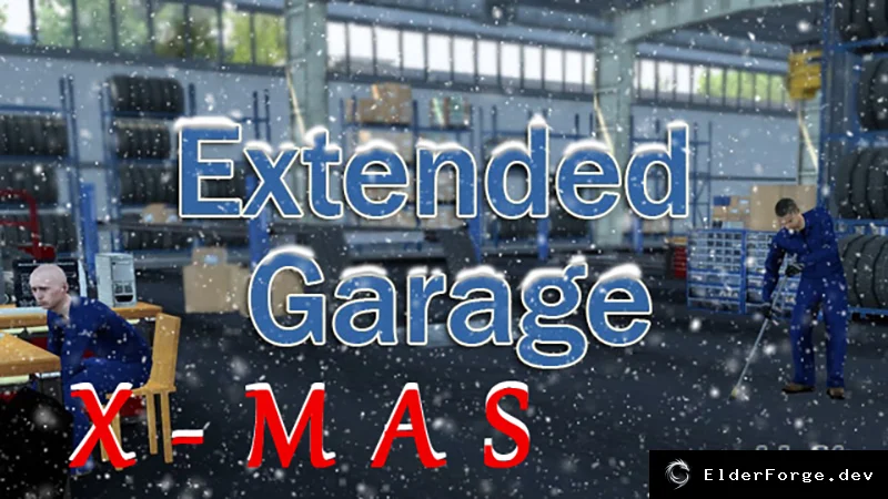 Обложка мода: Новогоднее дополнение к Улучшенным гаражам для Euro Truck Simulator 2