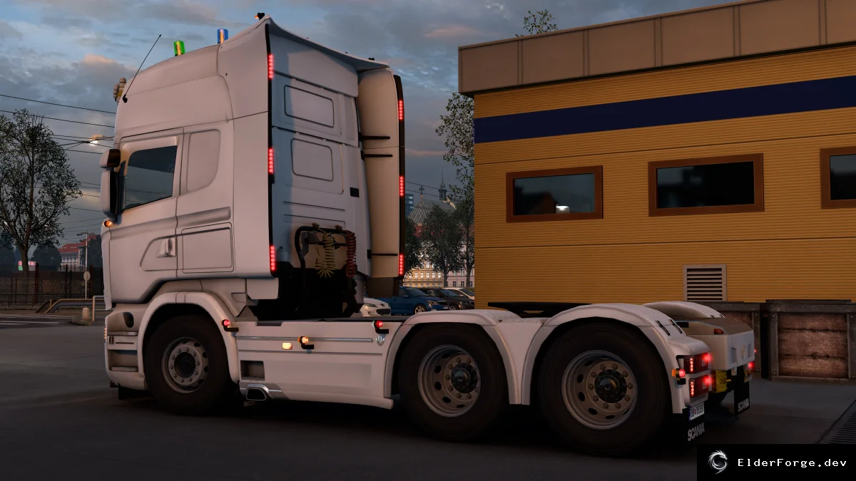 Обложка мода: Новые аксессуары для Scania RJL в Euro Truck Simulator 2 (ETS2) – версия 1.45