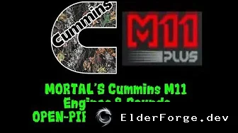 Обложка мода: Новые двигатели Cummins M11 для Euro Truck Simulator 2 – улучшенные звуки и турбо‑шум