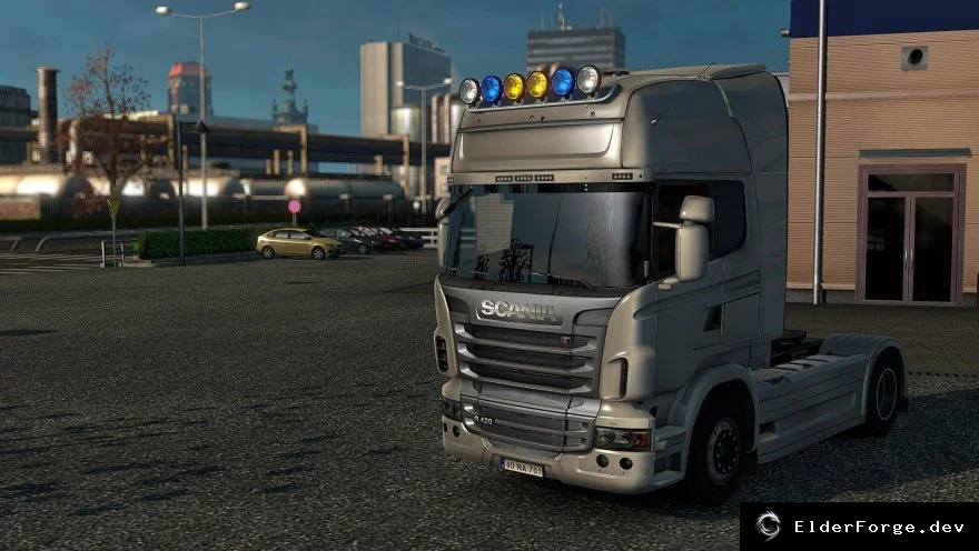 Обложка мода: Новые фары для Euro Truck Simulator 2 – улучшенное освещение