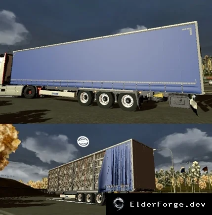 Обложка мода: Новые интересные прицепы для Euro Truck Simulator 2 – свежие скины и автовозы