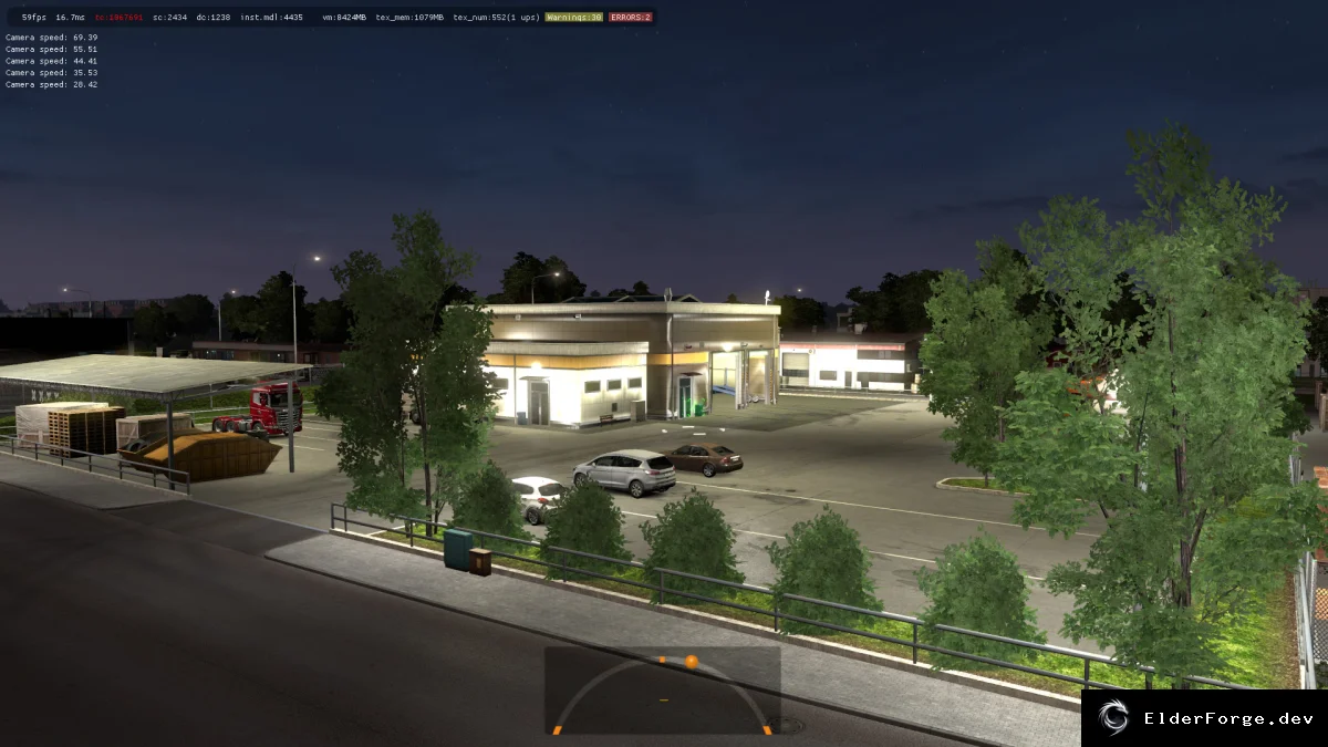 Обложка мода: Новые префабы Service 1 для Euro Truck Simulator 2 – улучшенный сервис 1.35.x