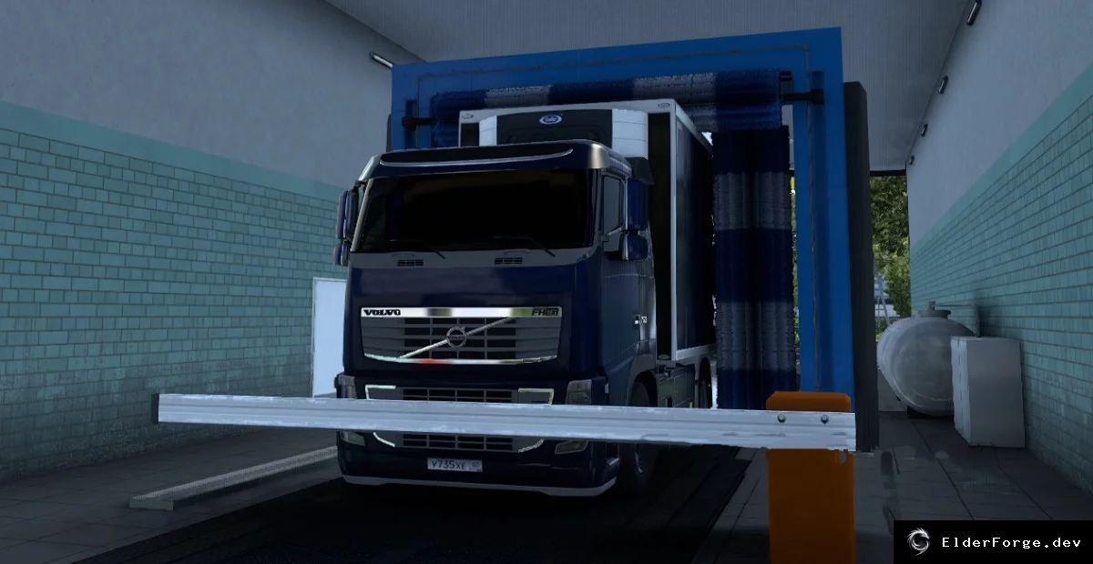 Обложка мода: Новые СТО для Euro Truck Simulator 2 – расширенные сервисные станции