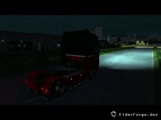 Обложка мода: Новые световые эффекты и фары 5500K для Euro Truck Simulator 2