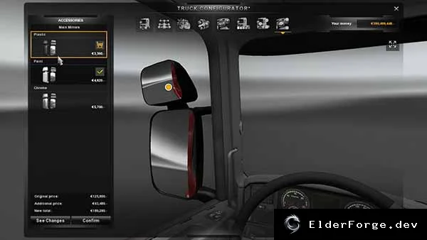 Обложка мода: Новые зеркала для Scania Streamline и R2009 в Euro Truck Simulator 2