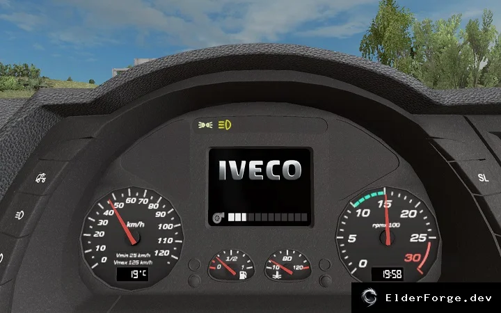 Обложка мода: Новый бортовой компьютер для Iveco HiWay в ETS2