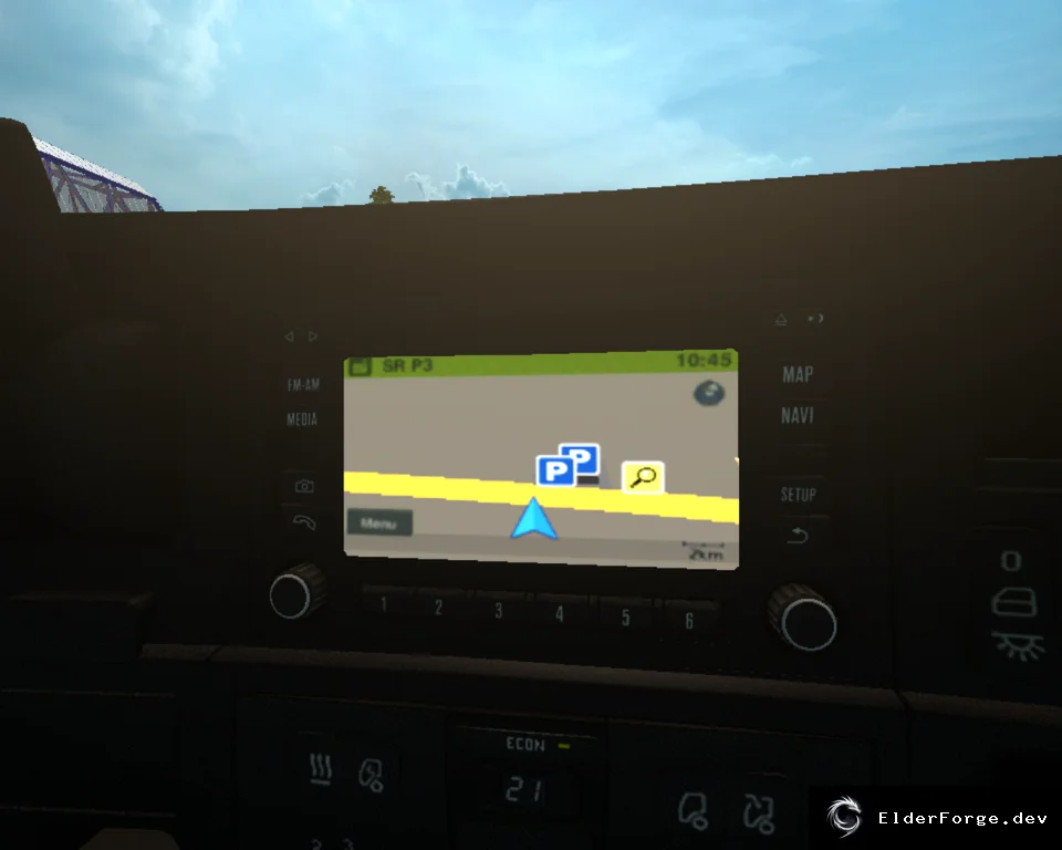 Обложка мода: Новый фон навигатора в стиле Scania для Euro Truck Simulator 2