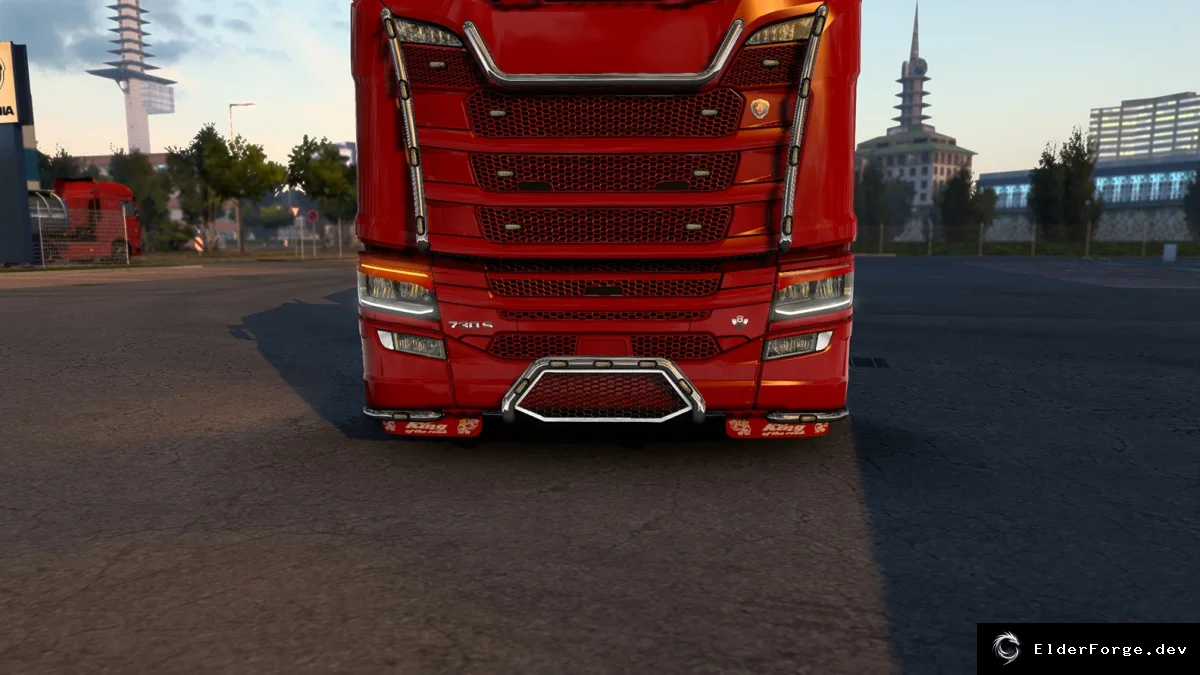 Обложка мода: Новый кенгурятник Scania 2016 для Euro Truck Simulator 2 (ETS2)
