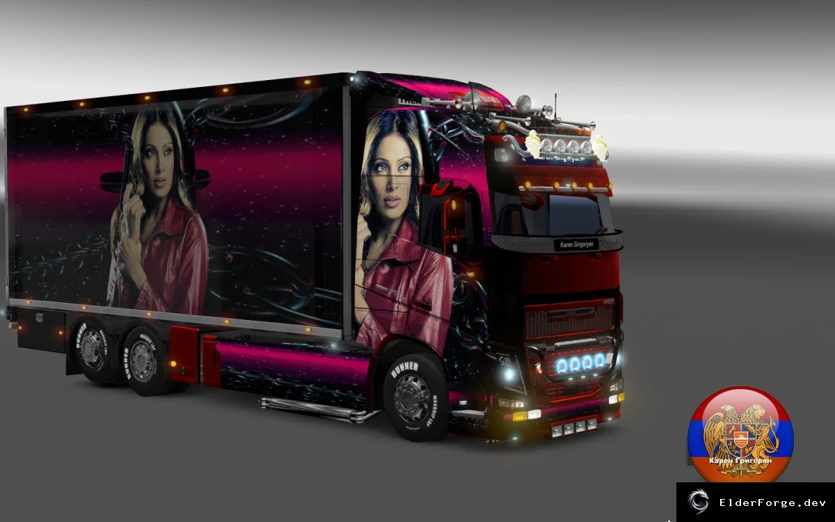 Обложка мода: Новый тандем для Volvo FH 2013 в Euro Truck Simulator 2
