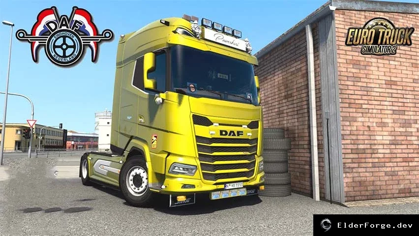 Обложка мода: Новый тюнинг для DAF 2021 в Euro Truck Simulator 2