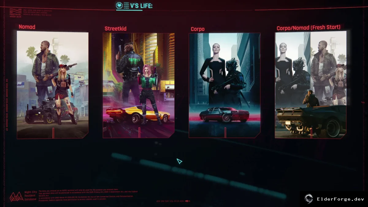 Обложка мода: Новый жизненный путь в Cyberpunk 2077 — альтернативное начало