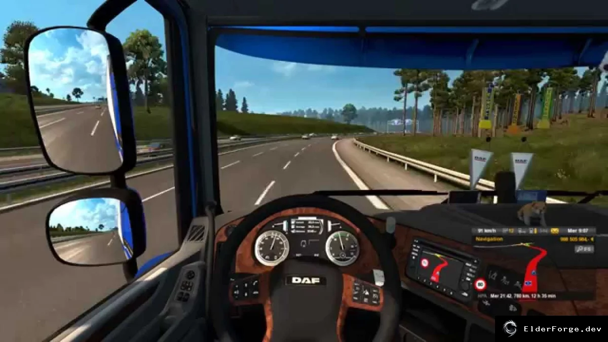 Обложка мода: Новый звуковой пакет «Stock Sound» для DAF XF 106 в Euro Truck Simulator 2