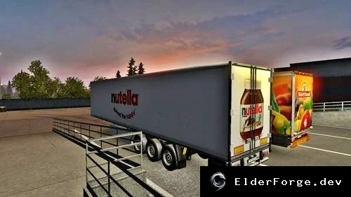 Обложка мода: Нутелла Трейлер Автономный 1.25 – новый прицеп для Euro Truck Simulator 2