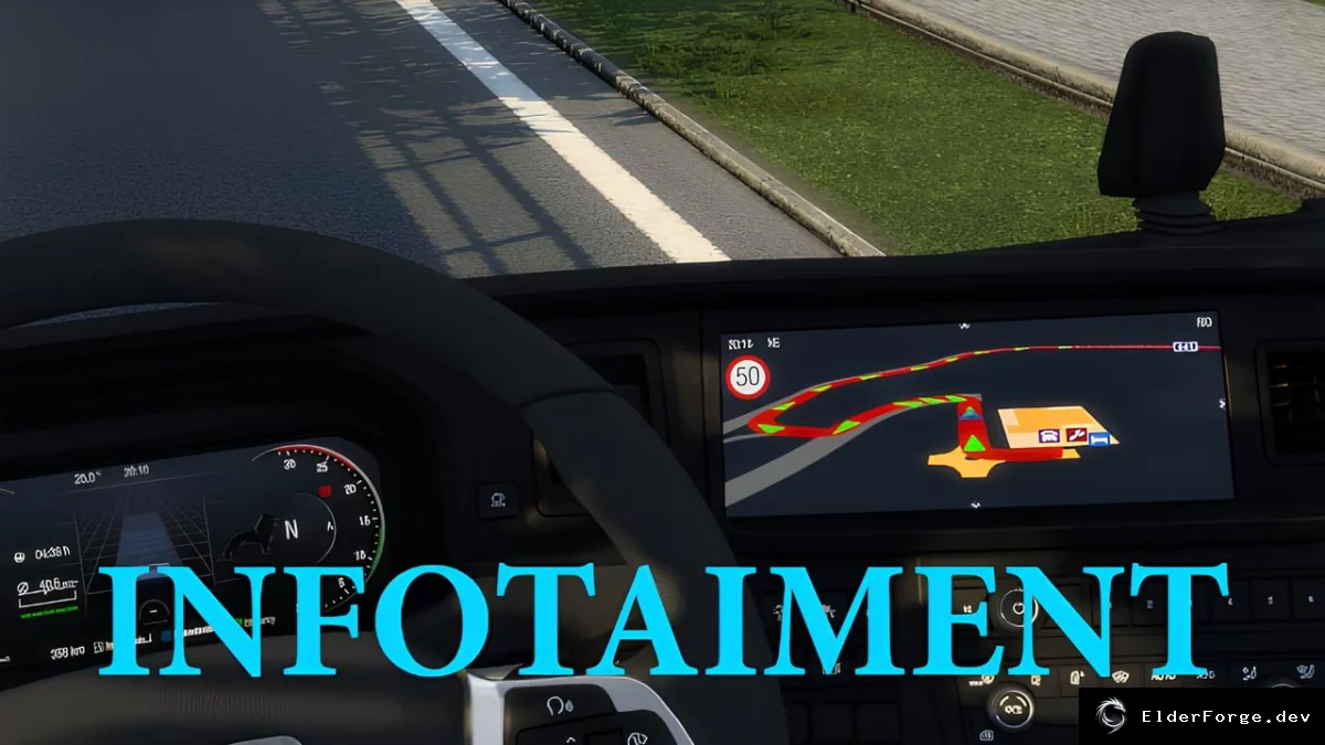 Обложка мода: Обновлённая приборная панель MAN TGX 2020 для Euro Truck Simulator 2 (ETS2 1.48)