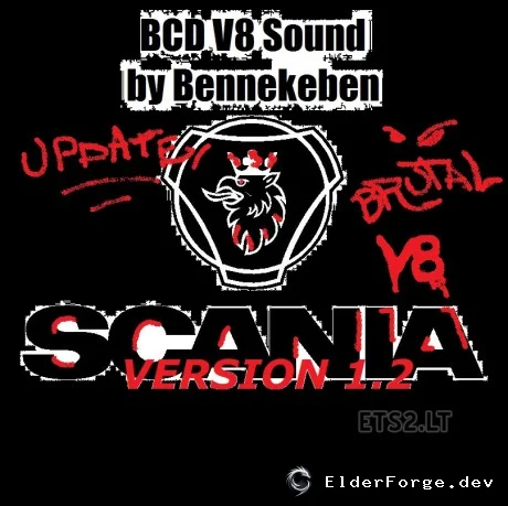 Обложка мода: Обновлённые звуки Scania V8 для ETS2 – версия 1.2