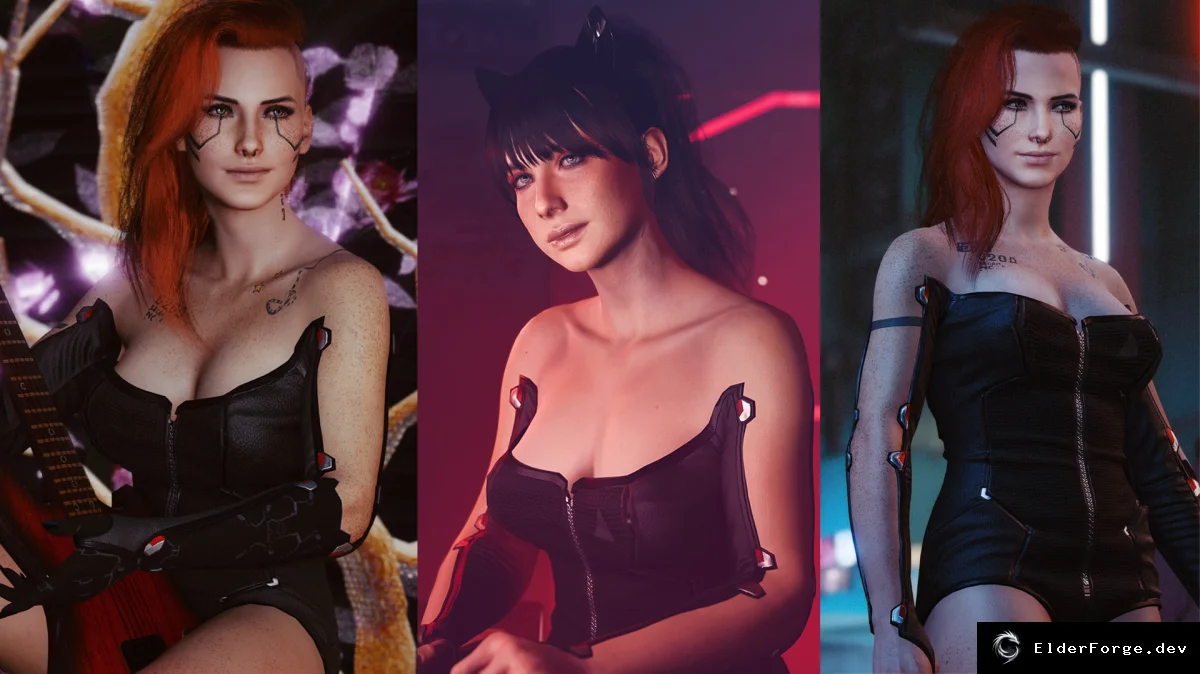 Обложка мода: Обновлённый тактический костюм для Cyberpunk 2077 – большие груди и исправленные баги