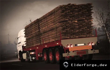 Обложка мода: Old School Flatbed – Прицеп для Euro Truck Simulator 2