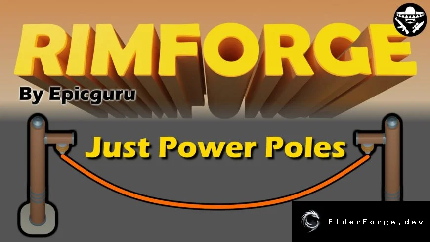 Only Power Poles – эстетичные линии электросети для RimWorld