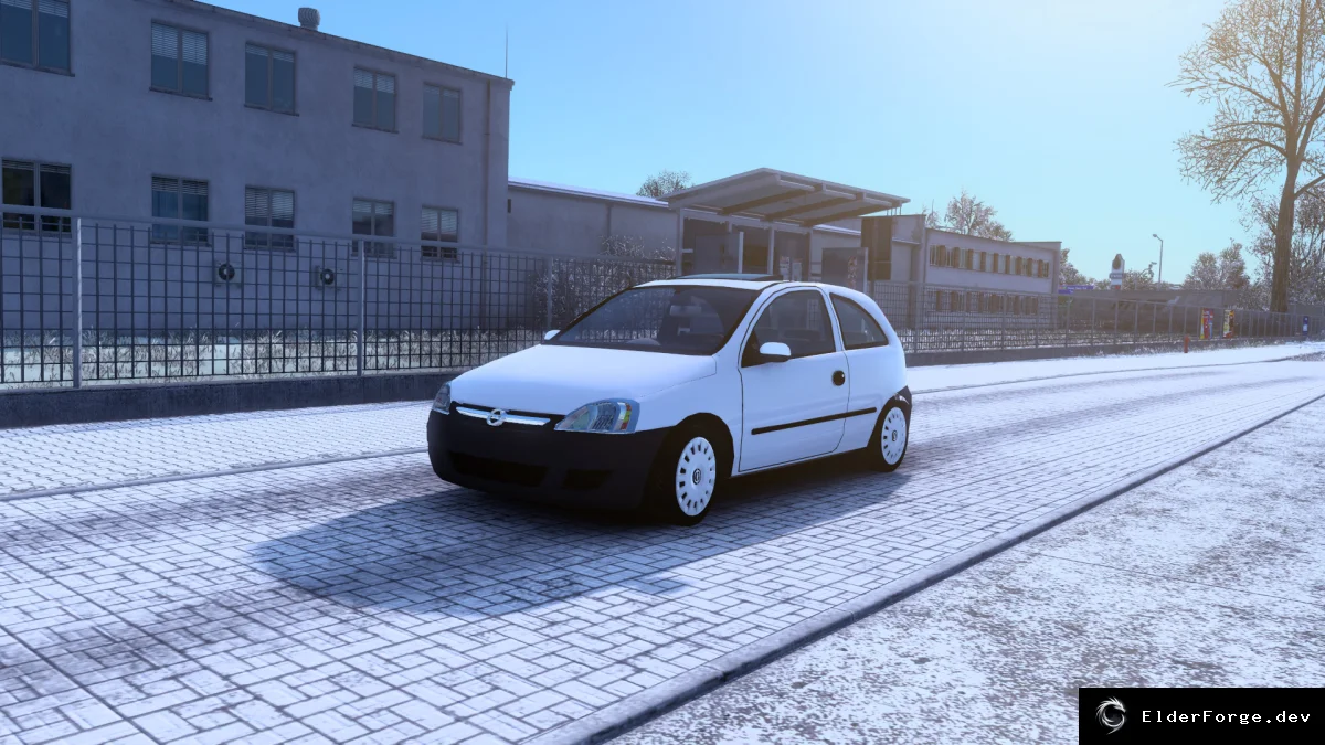 Обложка мода: Opel Corsa C для Euro Truck Simulator 2 – 3 шасси, два двигателя, тюнинг