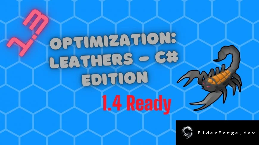 Optimization: Leathers – C# Edition для RimWorld: упрощённые категории кожи