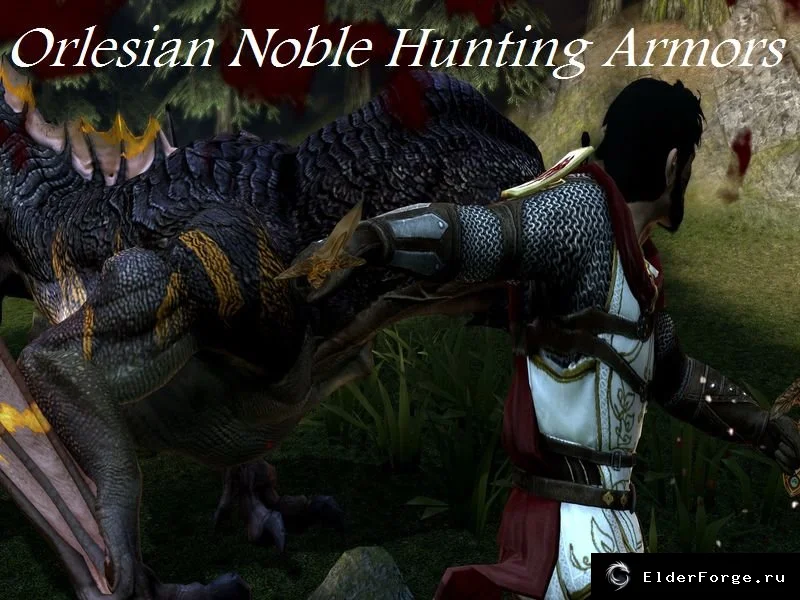 Обложка мода: Orlesian Noble Hunting Armors – новые доспехи для Dragon Age 2