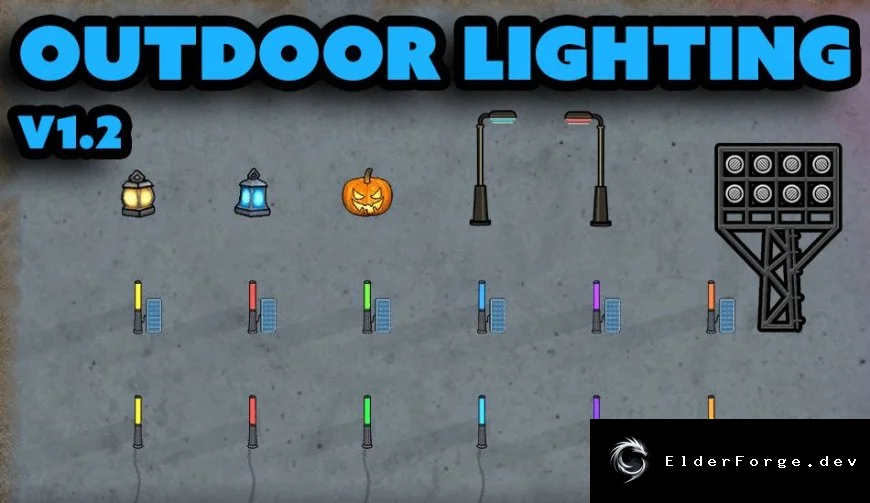 Outdoor Lighting Expansion – новые светильники и автоматическое отключение для RimWorld