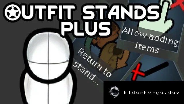 Outfit Stands Plus – улучшенные стенды экипировки для RimWorld