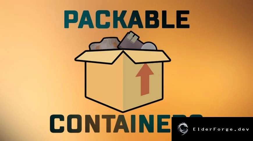 Packable Containers – переносимый склад без потери вещей для RimWorld