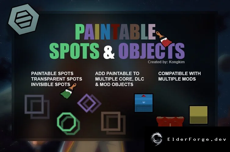 Paintable Spots &amp; Objects – гибкая настройка прозрачности и покраски в RimWorld