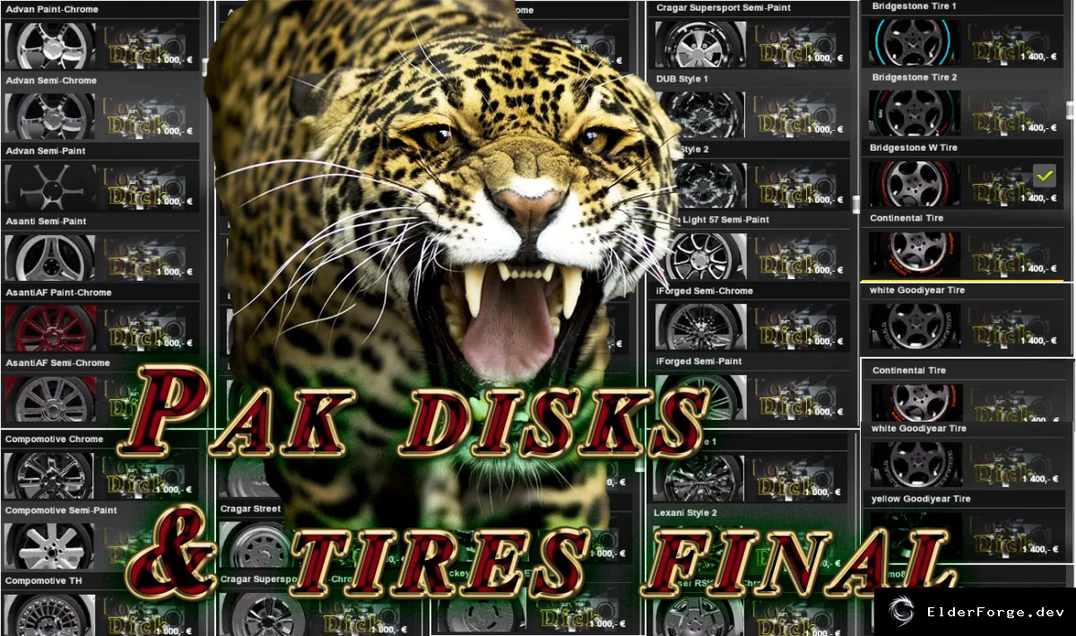 Обложка мода: Pak disks &amp; tires final – новые диски и шины для всех грузовиков ETS2