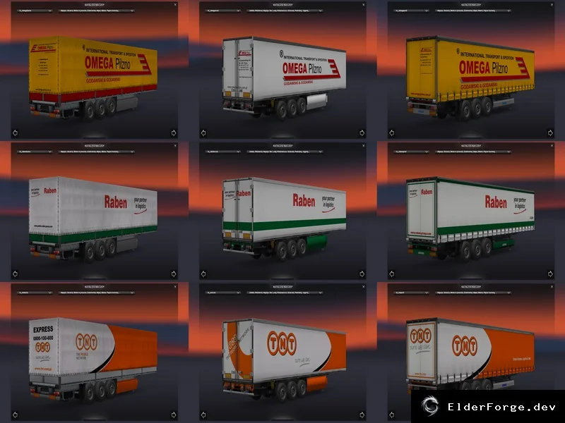 Обложка мода: Пакет автономных прицепов для Euro Truck Simulator 2 (верс. 1.21.x)