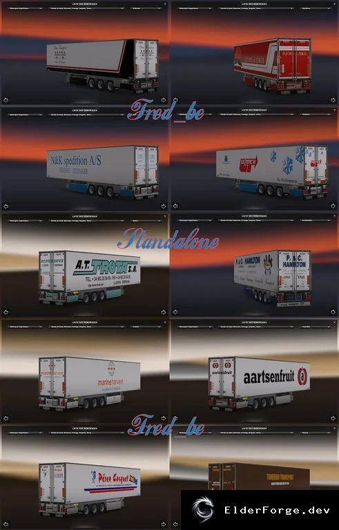 Обложка мода: Пакет скинов для прицепов v4 – новые облики в Euro Truck Simulator 2