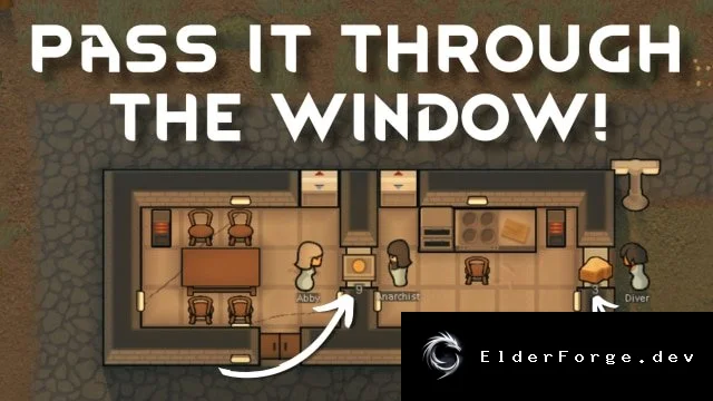 Pass It Through The Window! – сквозное окно для передачи предметов в RimWorld