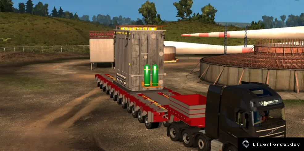 Обложка мода: Pegasus Brazilian Oversize Transformer Trailer для Euro Truck Simulator 2